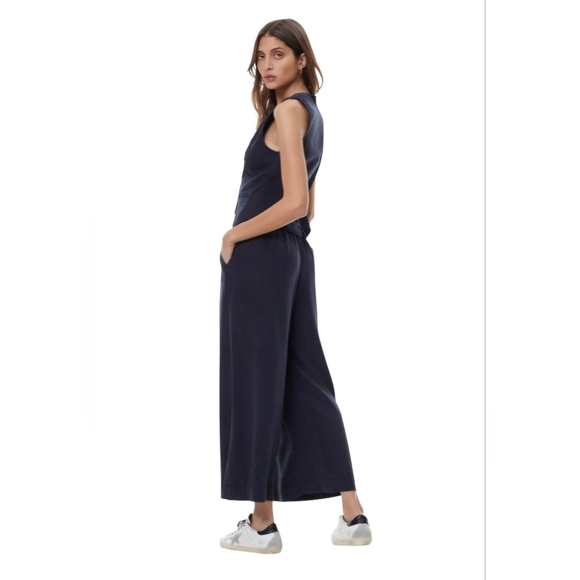 YFB Young Fabulous & Broke Calvin Crop Trouser Midnight Pigment Black Gaucho Sm - Picture 10 of 13